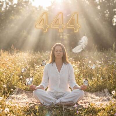444 plume blanche nombre angélique