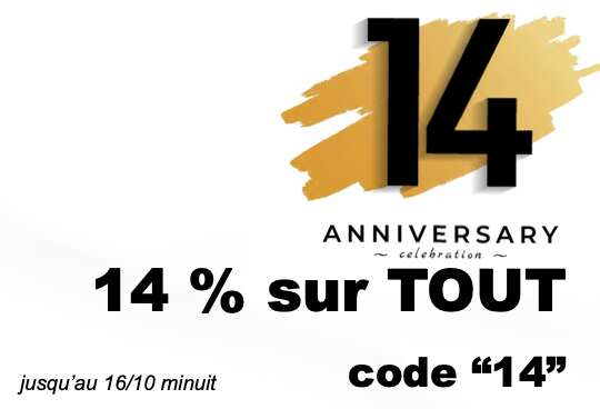 14 % sur tout