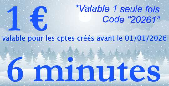 6 min for 1  (accident promo by Jessica)