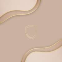 Visuel spirituel minimaliste nude et doré évoquant la protection énergétique et les limites, avec formes douces et liserés dorés.