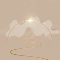 Visuel nude et doré minimaliste représentant un chemin lumineux vers une étoile, symbolisant le réveil de mission personnelle.